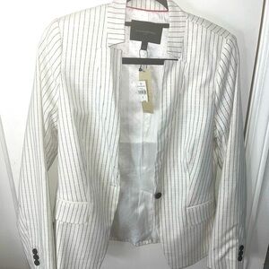 White Banana Republic blazer set